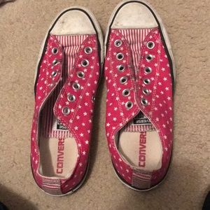 Pink Stars and Stripes Chuck Taylor’s